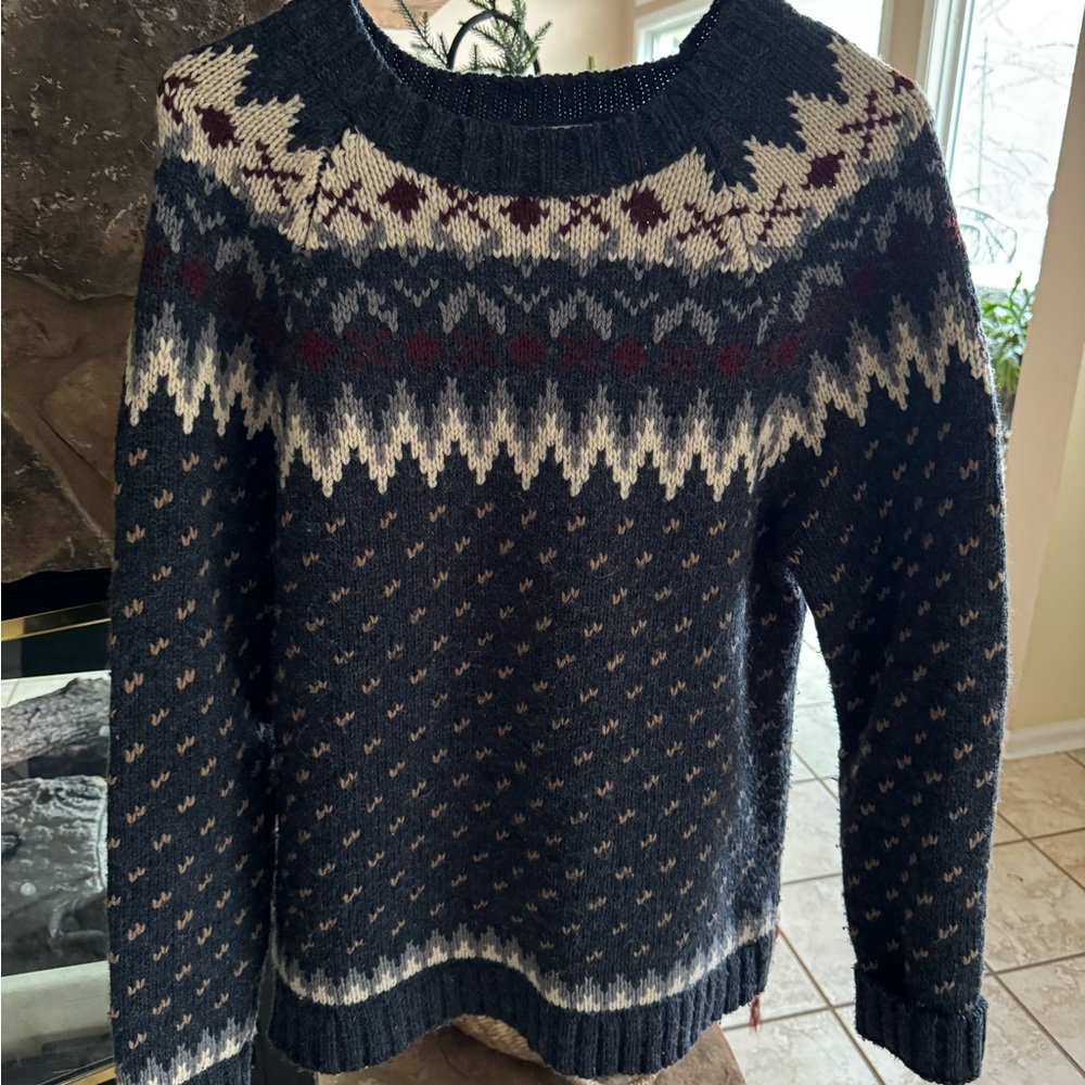 Topman fair isle men’s M wool knitwear Crewneck Sweater